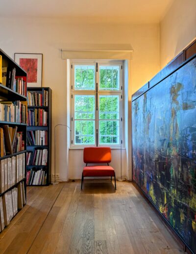 Schloss-Hollenburg_Das-laessige-Loft-Paul-Renner-Artist-Apartment_Schlafzimmer-Detail-2_Foto-Schloss-Hollenburg